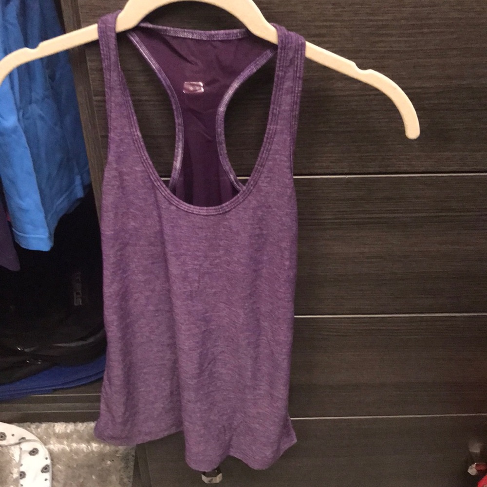 Purple lululemon mesh tank